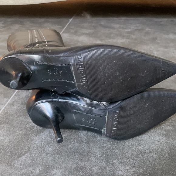 Michael Kors Studded Black Leather Tall Boot Size 7.5 - Picture 9 of 9